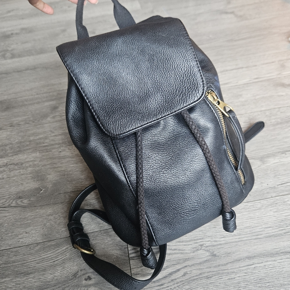 4/$20 Universal Threads Faux Leather Mini Backpack - Black